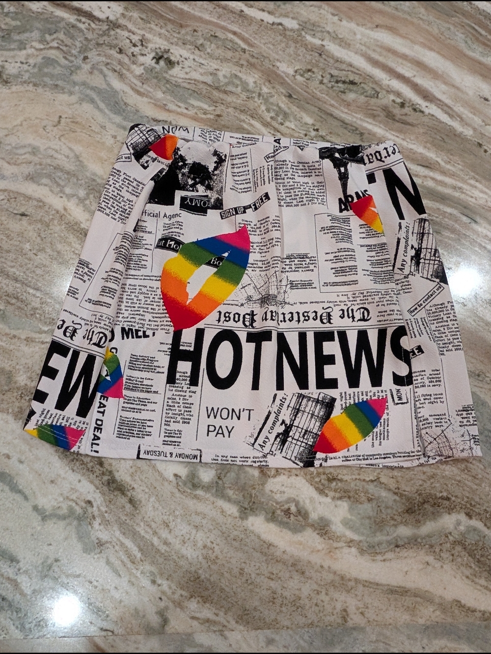 Rainbow Mini Skirt